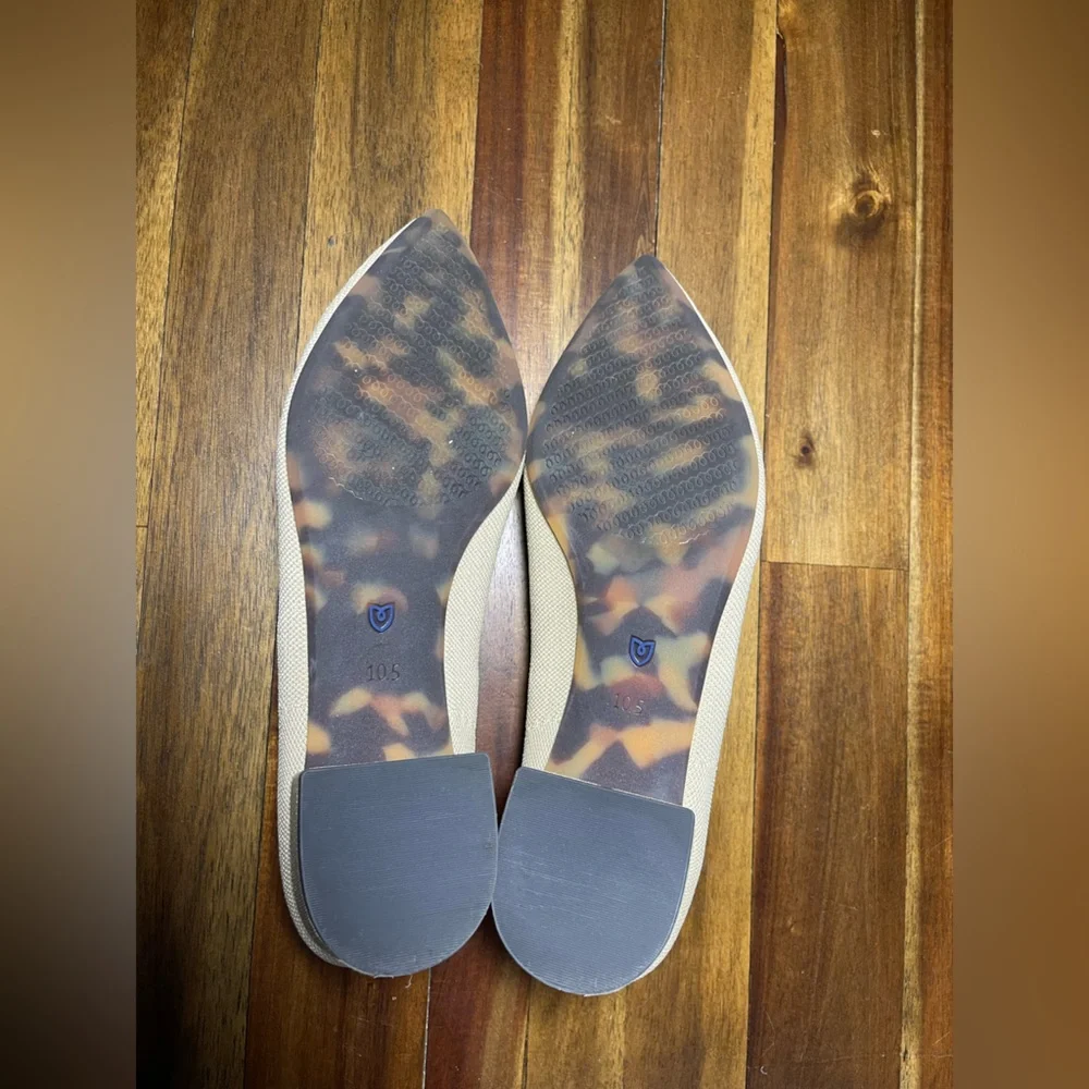 Rothy’s The High Point Sandstone Knit Pointed Toe Flats Women’s Size 10.5 - Picture 6 of 9